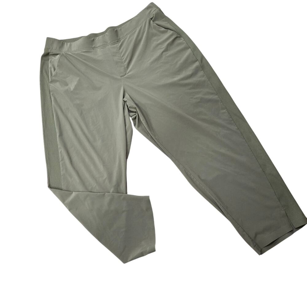 Athleta Brooklyn Midrise Ankle Pants Moss Green Casual Size 20